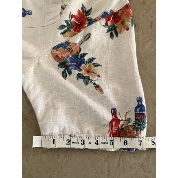 Batik Bay Men’s Hawaiian Shirt Size L Silk Blend luau tropical pineapple guitar - Picture 7 of 11